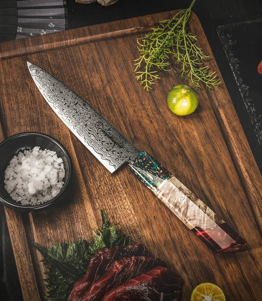 67-Layer Damascus Steel Knife Set – AUS-10 Japanese Kitchen Knives