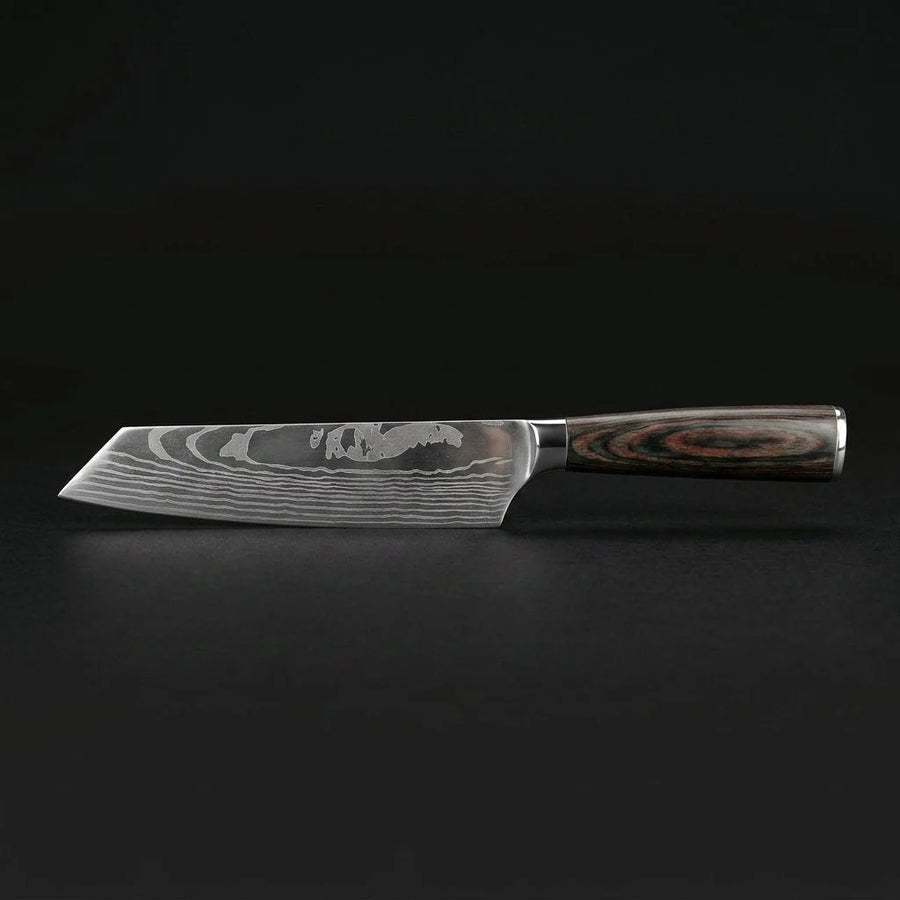Damascus Print Kiritsuke Knife 20 cm product image