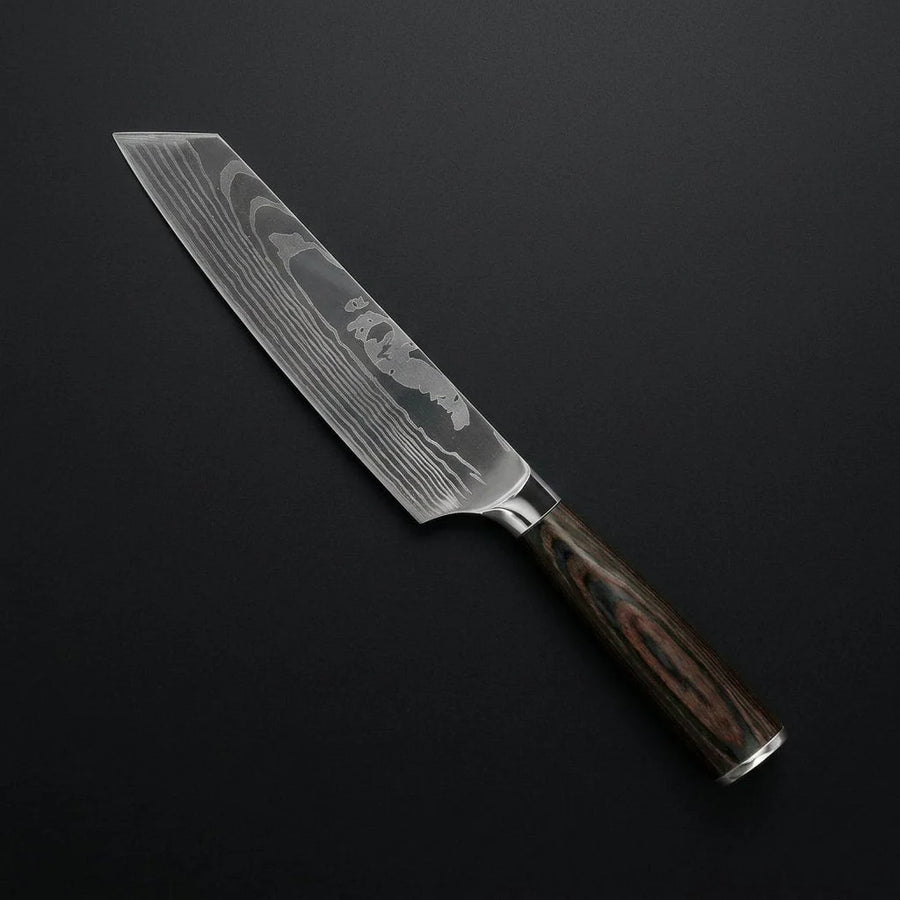 Damascus Print Kiritsuke Knife 20 cm product image