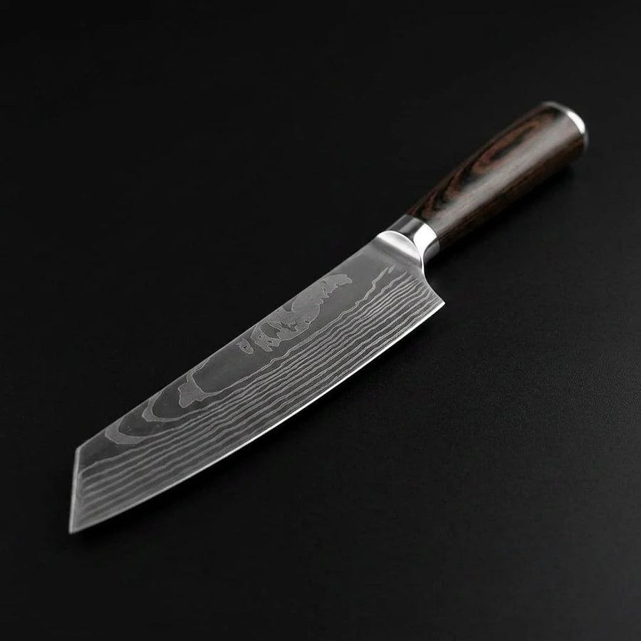 Damascus Print Kiritsuke Knife 20 cm product image