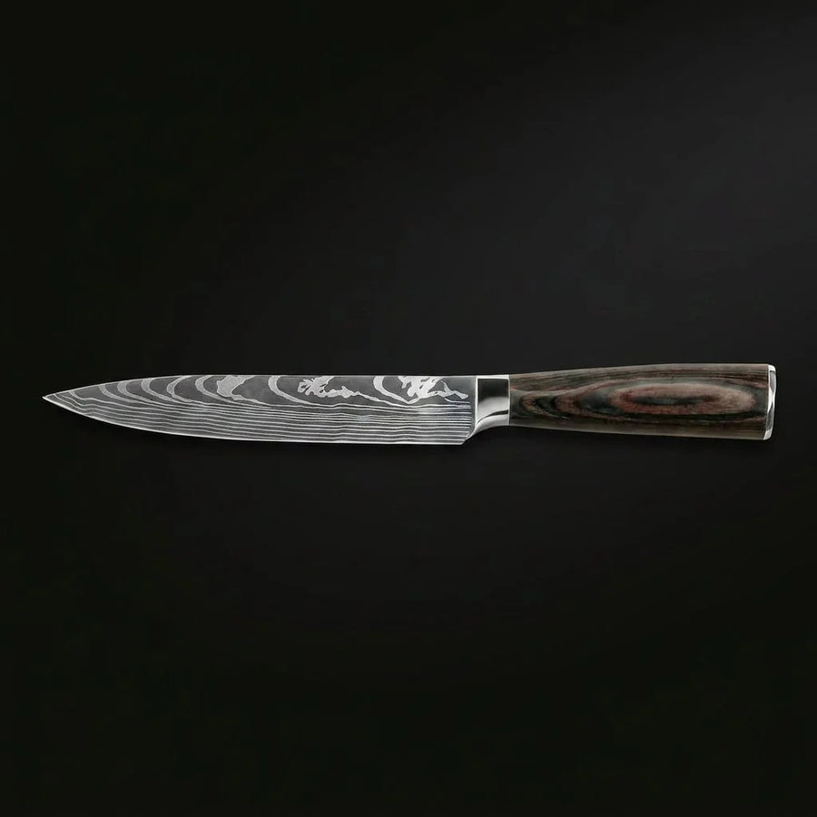 Damascus Print Slicing Knife 20 cm product image