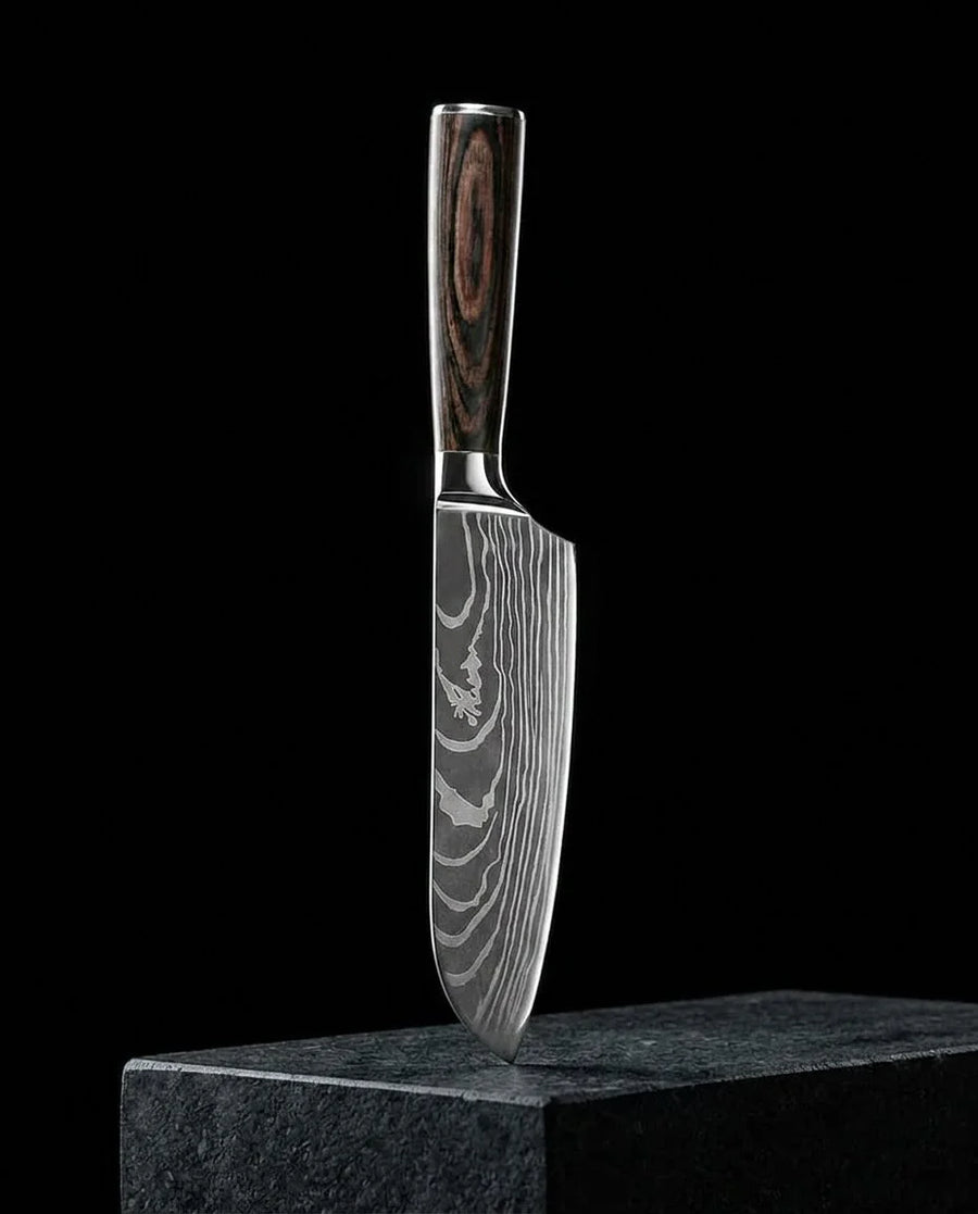Damascus Print Small Santoku 13 cm product image