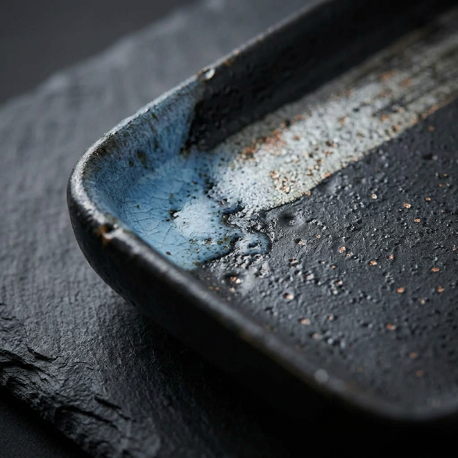 Adachi Porcelain Sushi Plate detail photo