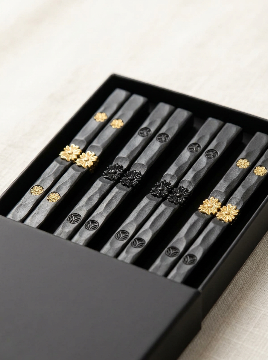 Akina Plastic Chopsticks Set of 5 detail photo