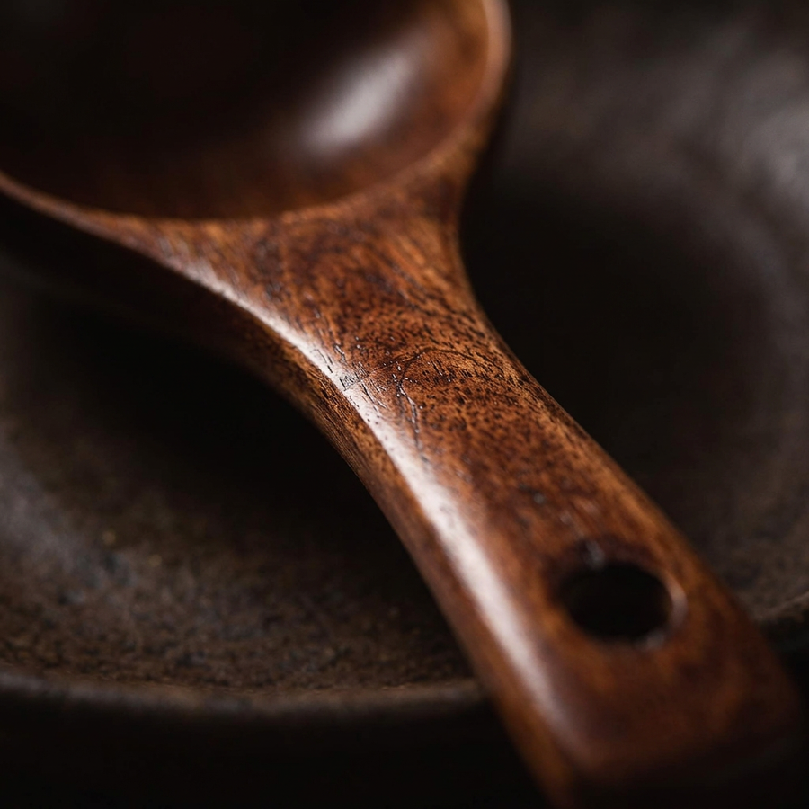 Tomoyuki Wooden Soup Ladles – Set of 2 detail photo