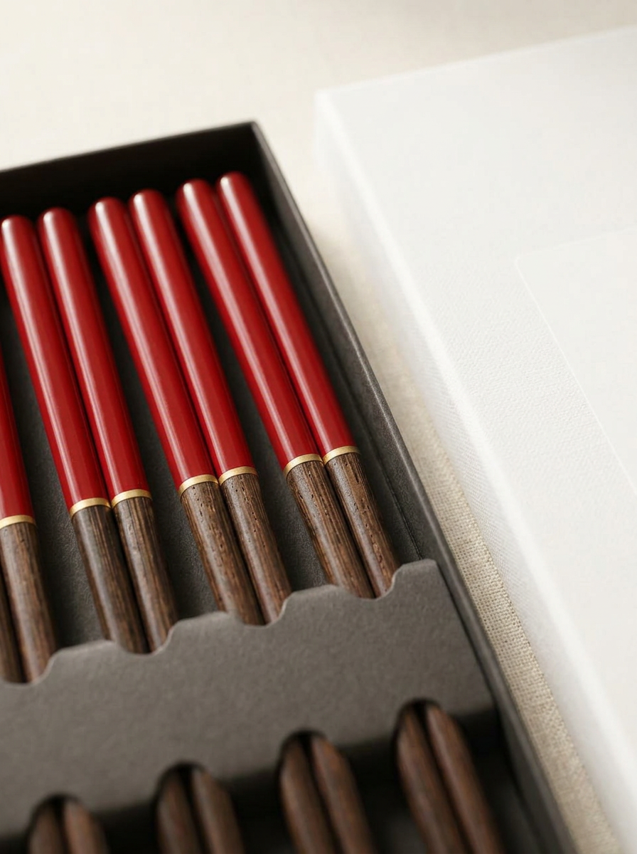 Akira Bamboo Chopsticks Set of 5 detail photo