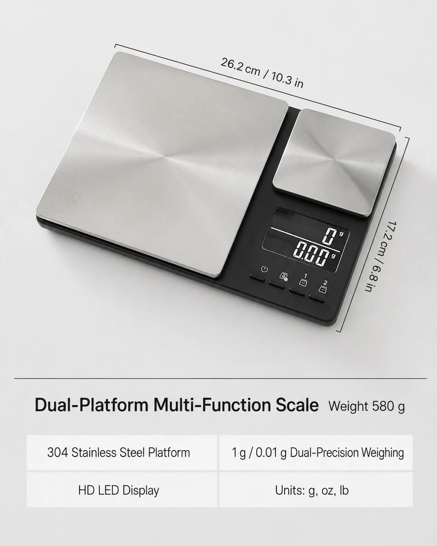 Dual Platform Digital Kitchen Scale – 0.01 g / 1 g Precision product photo 6