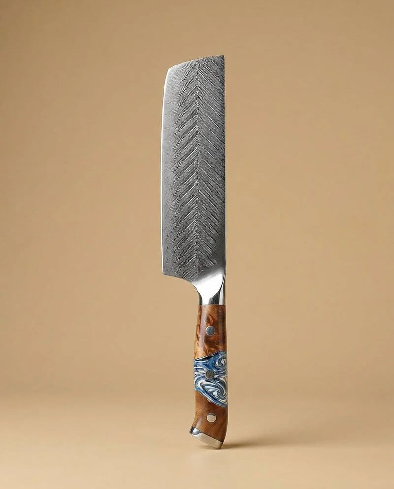 Eclipse Series Damascus Nakiri Knife 18cm product image