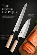 Yanagiba Sashimi Knife for Fish & Sushi – With Cover Options
