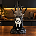 Halloween Horror Knife Holder – Spooky Kitchen Countertop Decor