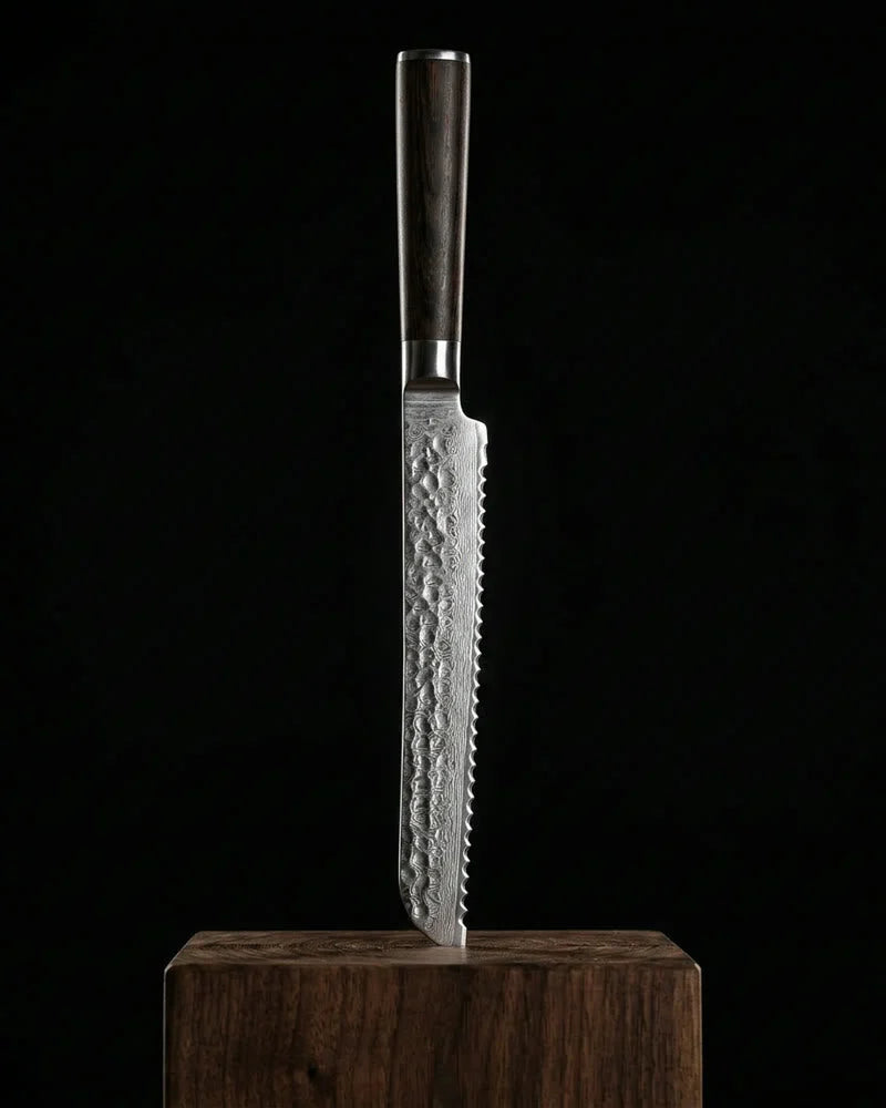 Hammered Damascus BR Bread Knife 20 cm product image