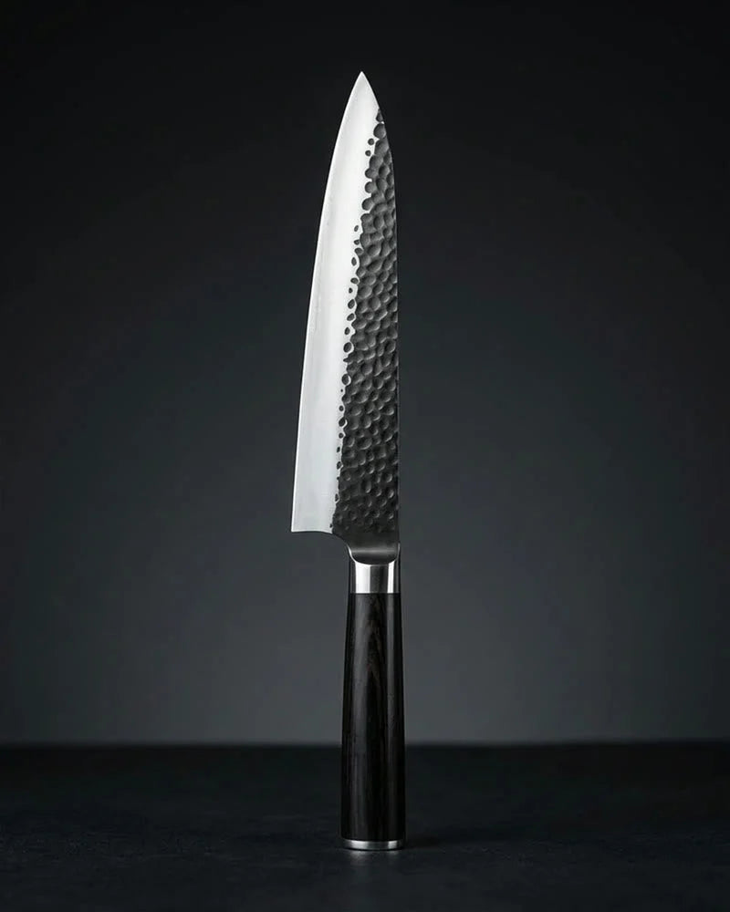 Hammered Stainless Steel Black Chef Knife 20 cm product image