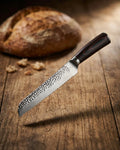 Hammered Stainless Steel Bread Knife 20 cm