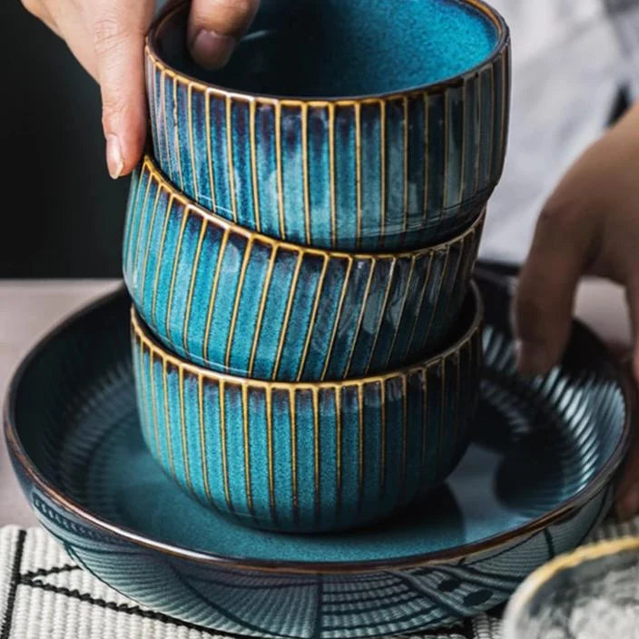 Hanzomon Hand-Painted Tableware, Set of 3 product image