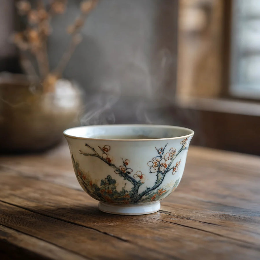 Haruhi Hand-Painted Porcelain Teacup product image