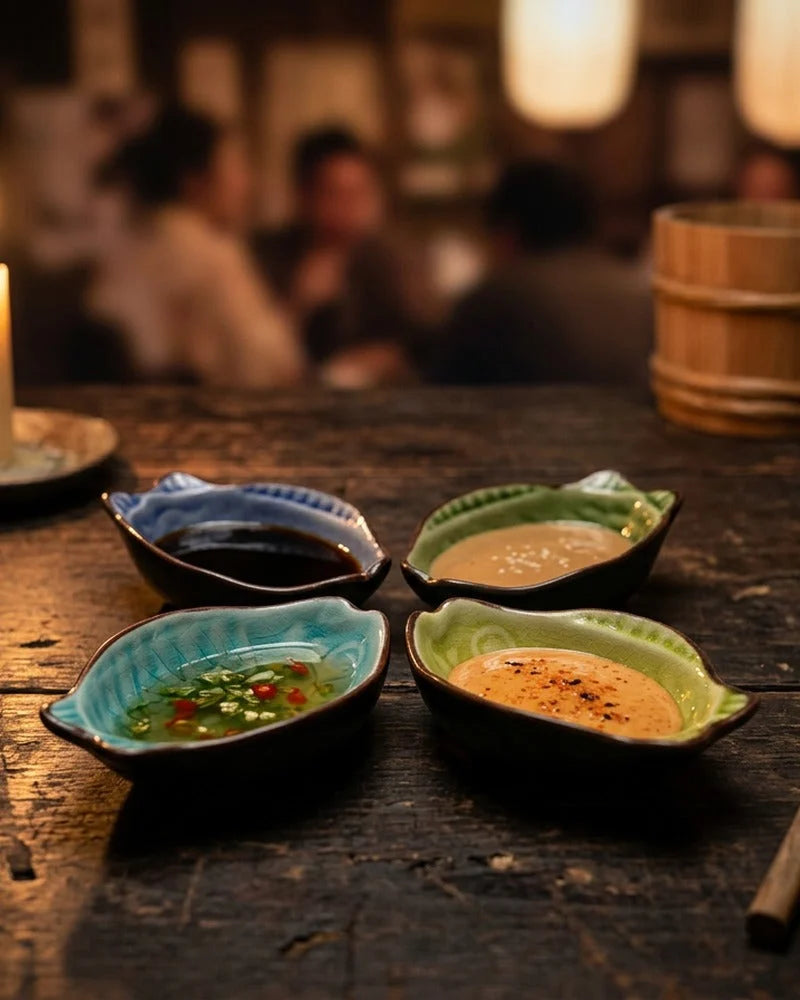 Hiji Sauce Bowl, Set of 4 Colors lifestyle photo