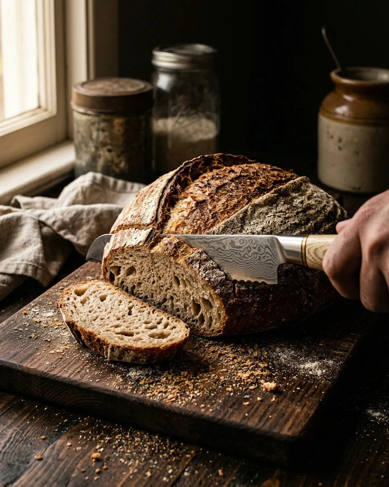 Hikari Damascus Bread Knife 20 cm lifestyle photo