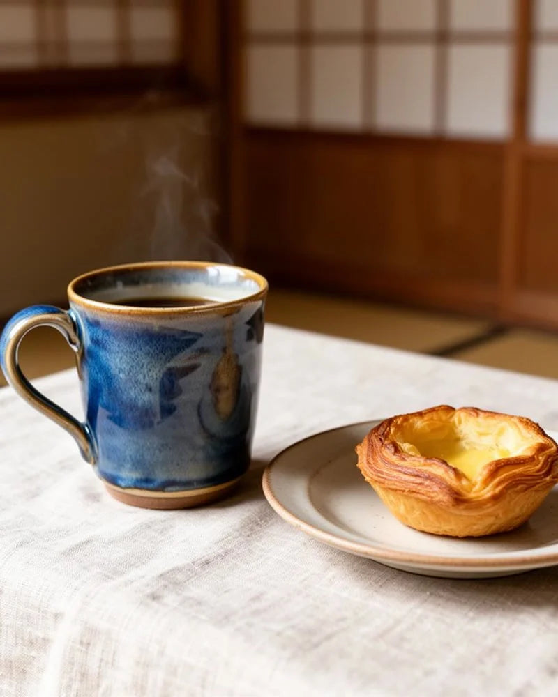 Imabari Porcelain Coffee Mug lifestyle photo