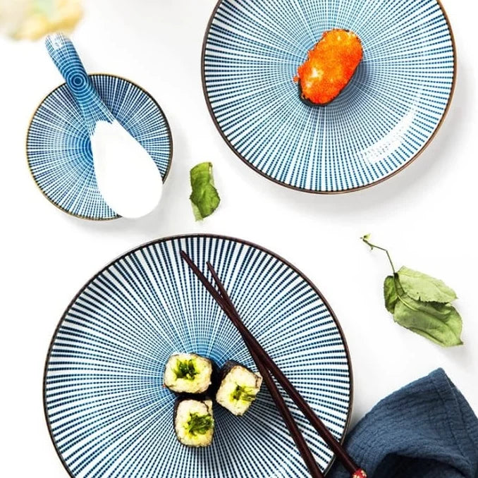 Japanese Aki Porcelain Tableware for Six - main product image from Japanese Kitchen Supply