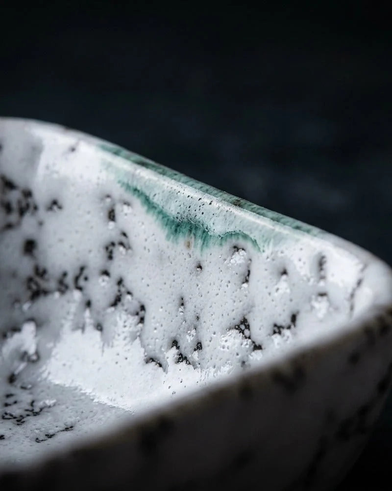 Japanese Amane Ceramic Sauce Bowl - close-up detail from Japanese Kitchen Supply