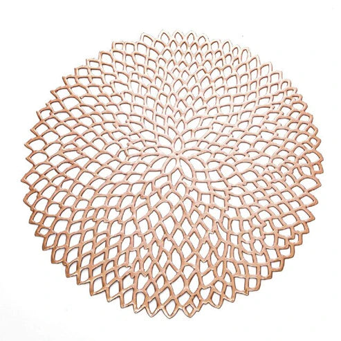 Japanese Asa Table Mat PVC Table Mat - Gold from Japanese Kitchen Supply