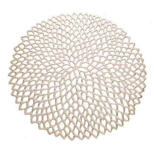 Japanese Asa Table Mat PVC Table Mat - Silver from Japanese Kitchen Supply