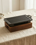 Japanese Asahidake Portable Charcoal Grill – Aluminum Alloy & Wood