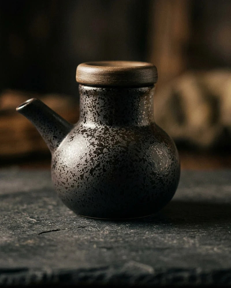 Japanese Atsushi Ceramic Sauce Dispenser - Tabletop Bottle for Soy Sauce - main product image from Japanese Kitchen Supply