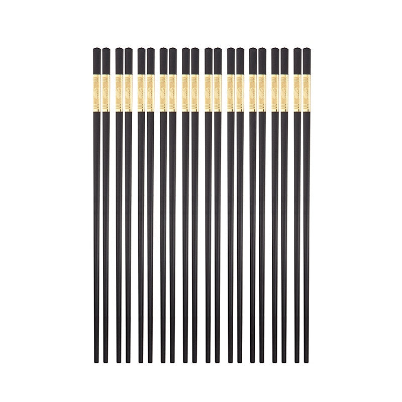 Japanese Chopsticks Akiko (Set of 10 Pairs) Chopsticks & Cutlery Set - alternate angle from Japanese Kitchen Supply