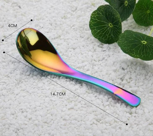 Japanese Edo Stainless Steel Spoons - Two Sizes - Rose Gold-B from Japanese Kitchen Supply