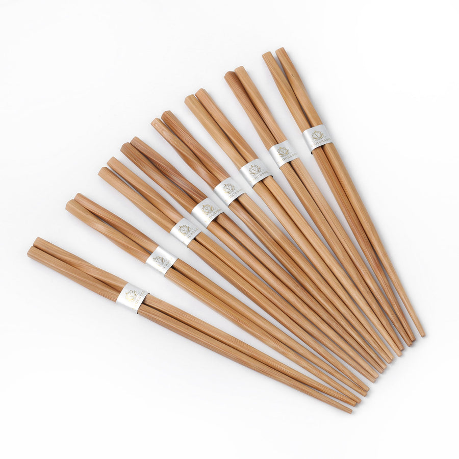 Japanese Hashimoto Chopsticks Set of 8 Pairs Chopsticks & Cutlery Set - alternate angle from Japanese Kitchen Supply