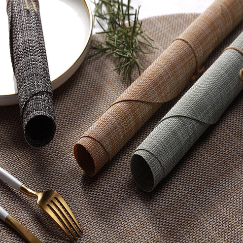 Japanese Hasune Table Mat PVC Table Mat - Four Colors - product detail view from Japanese Kitchen Supply