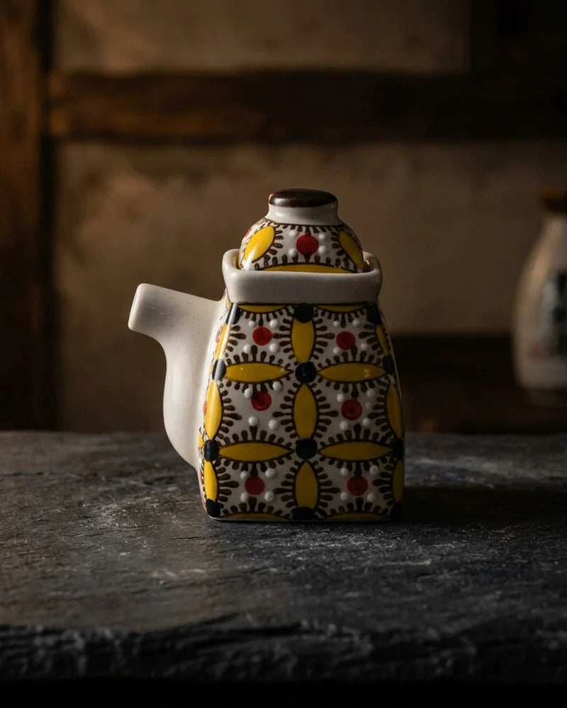 Japanese Hiroko Ceramic Sauce Dispenser - Tabletop Bottle for Soy Sauce - main product image from Japanese Kitchen Supply