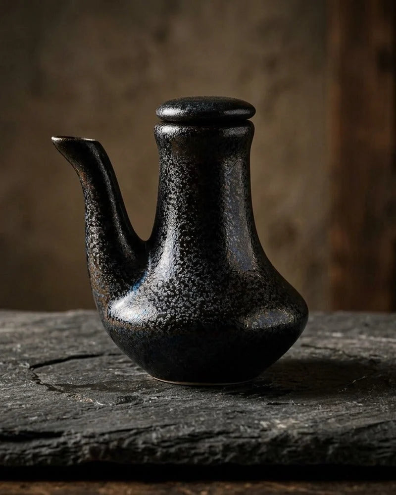 Japanese Hisao Ceramic Sauce Dispenser - Tabletop Bottle for Soy Sauce - main product image from Japanese Kitchen Supply