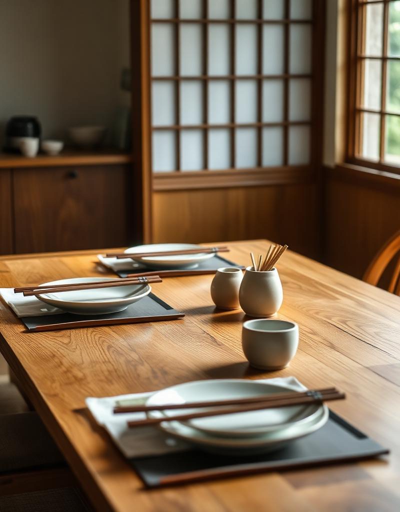Japanese Honancho Chopsticks & Holders Set of 4 Chopsticks & Cutlery Set - set view from Japanese Kitchen Supply