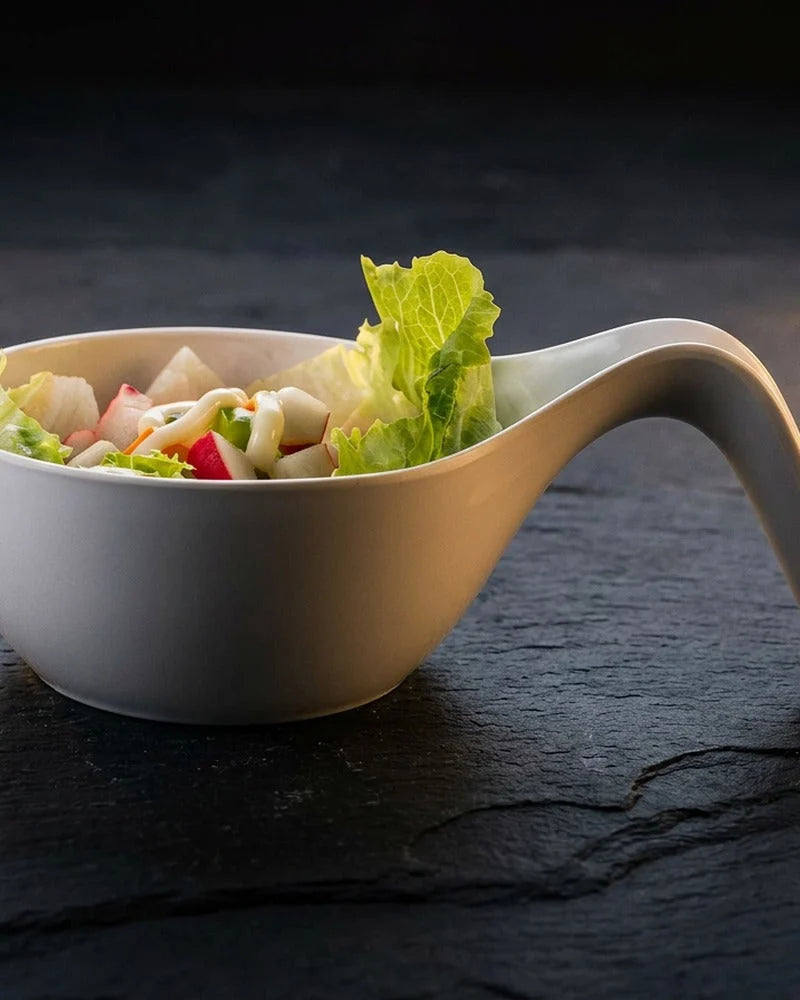Japanese Hyogo Melamine Salad Bowl - alternate angle from Japanese Kitchen Supply
