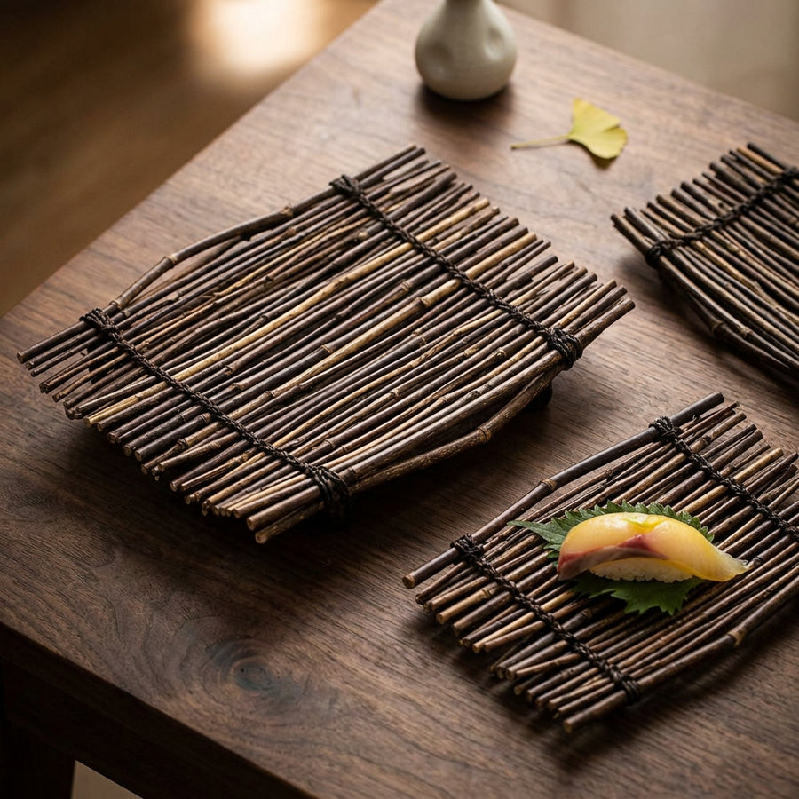 Japanese Iku Sushi Decoration Leaves - main product image - Japanese sushi plate for sashimi and serving from Japanese Kitchen Supply