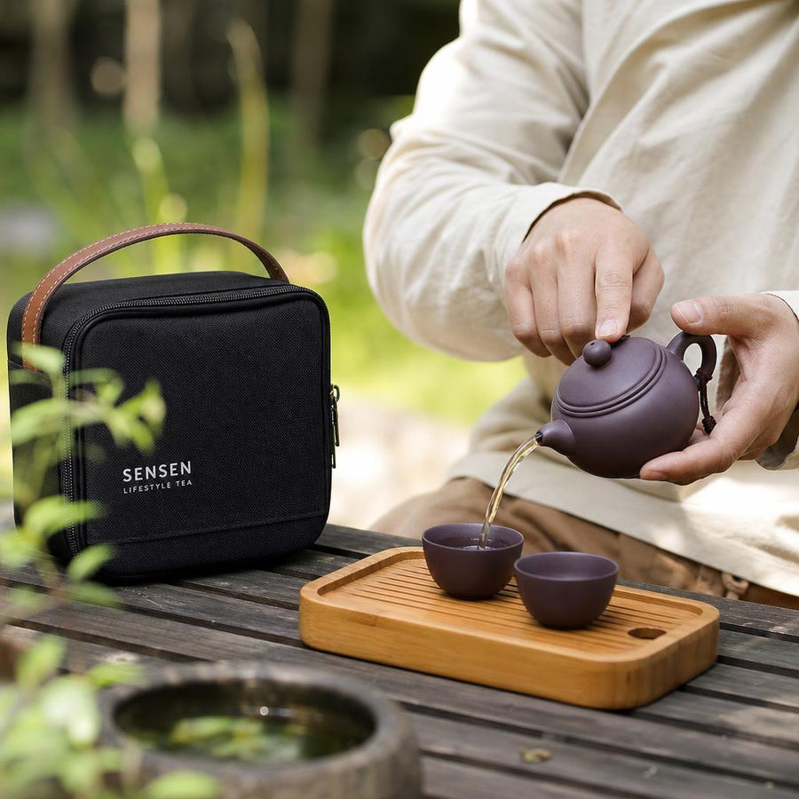 Japanese Ikuta Travel Tea Set - alternate angle from Japanese Kitchen Supply