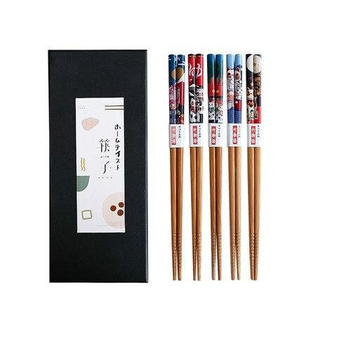 Japanese Iriomote Bamboo Chopsticks Set of 5 Chopsticks & Cutlery Set - main product image from Japanese Kitchen Supply