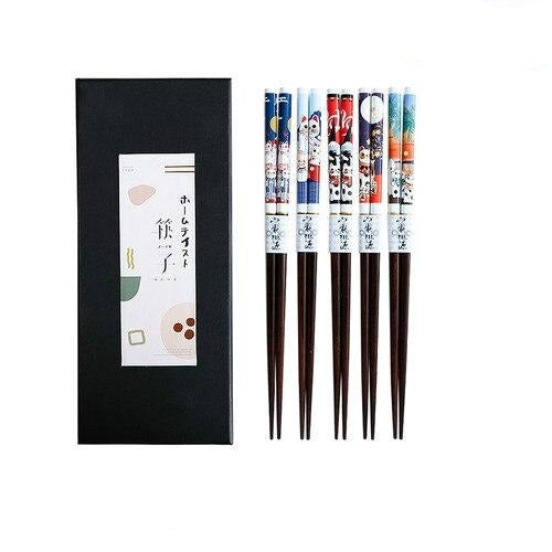 Japanese Iriomote II Bamboo Chopsticks Set of 5 Chopsticks & Cutlery Set - main product image from Japanese Kitchen Supply