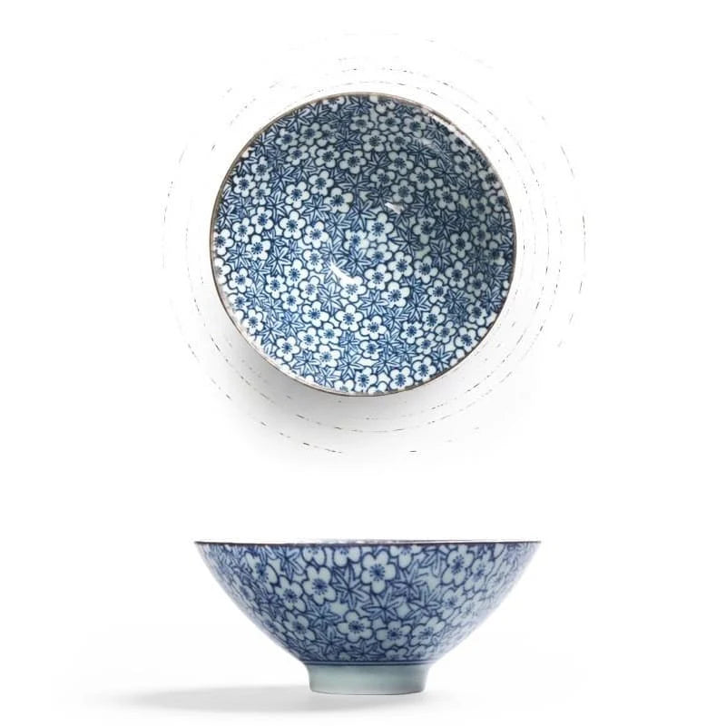 Japanese Jin Hand-Painted Porcelain Teacup - alternate angle from Japanese Kitchen Supply