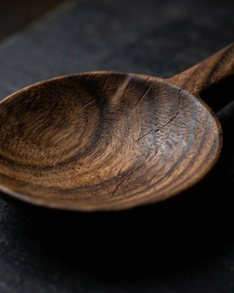 Japanese Katsuragi Wood Spoon - close-up detail from Japanese Kitchen Supply
