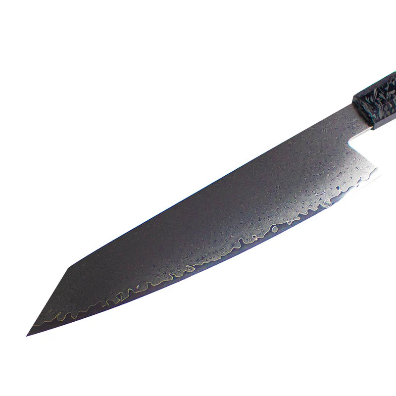 Japanese Kiritsuke Octagons Damascus Knife 23 cm, Style 1, alternate view