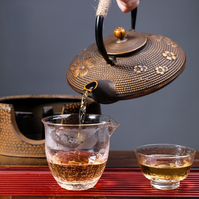Japanese Kitakyushu Cast Iron Tetsubin Teapot - 800ml - alternate angle from Japanese Kitchen Supply