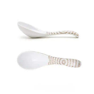 Japanese Kitakyushu Ceramic Spoon - Soup, Ramen & Dessert Spoon - main product image from Japanese Kitchen Supply