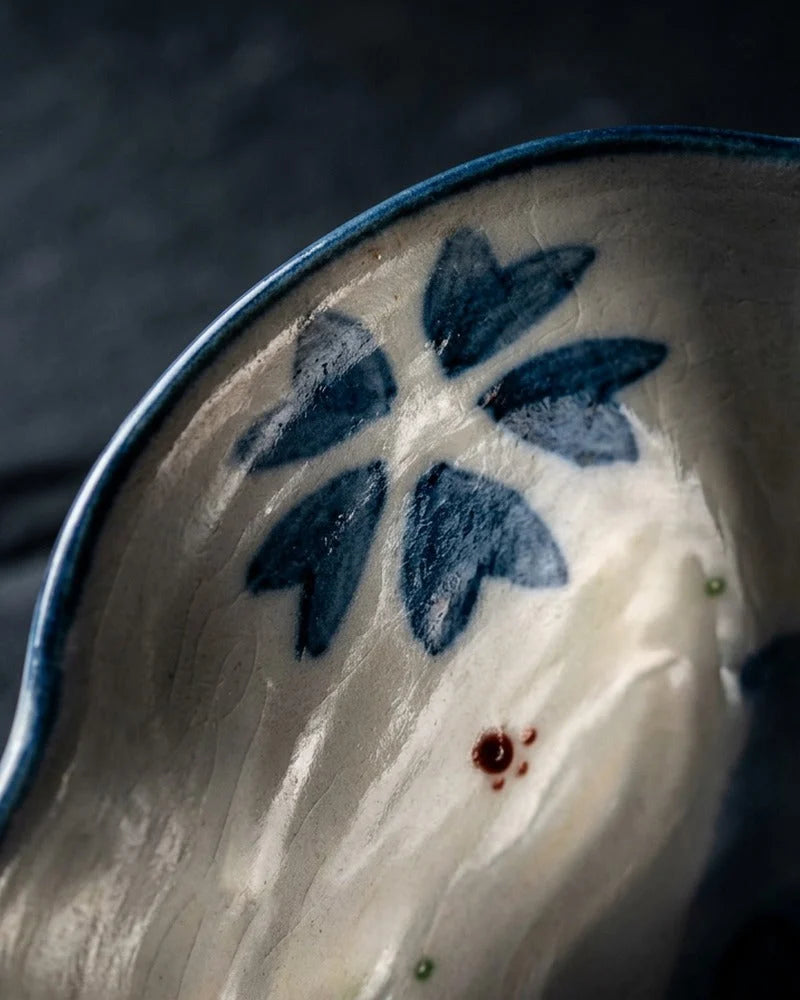 Japanese Kodermmacho Ceramic Rice Bowl - close-up detail from Japanese Kitchen Supply