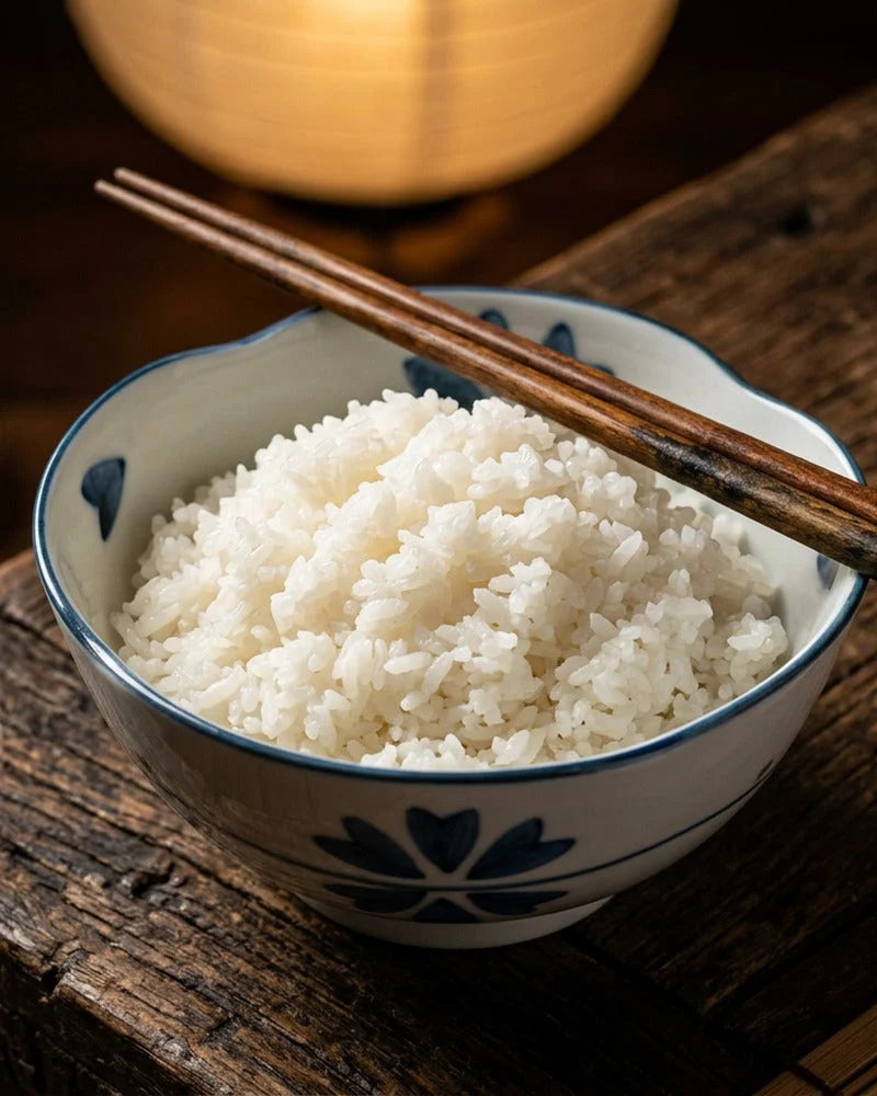 Japanese Kodermmacho Ceramic Rice Bowl - alternate angle from Japanese Kitchen Supply