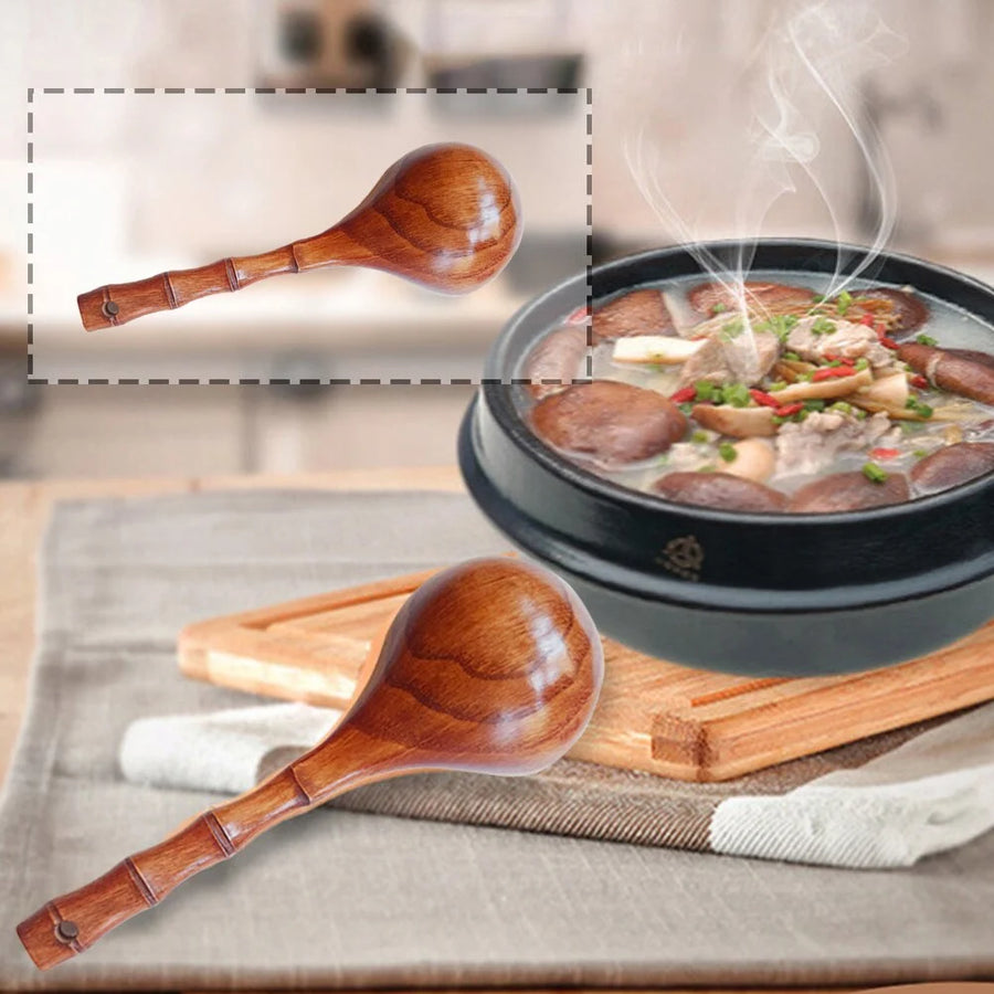 Japanese Kuze Soup Spoon - Spoon for Ramen, Noodles & Broth - product detail view from Japanese Kitchen Supply
