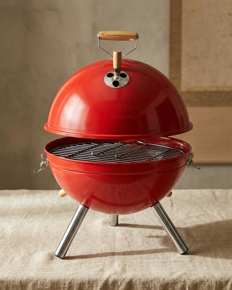 Japanese Makihata Portable Charcoal Grill, Iron