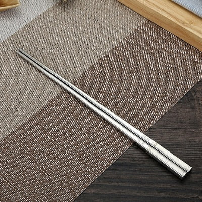 Japanese Metal Chopsticks Shirasawanum (Pair of 4 Colors) Chopsticks & Cutlery Set - Rose Gold from Japanese Kitchen Supply